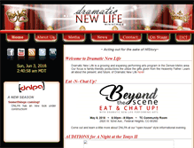 Tablet Screenshot of dramaticnewlife.org